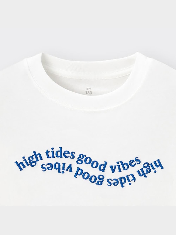 KIDS(男女兼用)グラフィックT(半袖)(ウェーブロゴ)