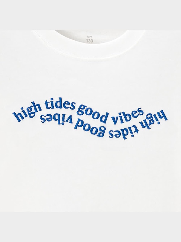 KIDS(男女兼用)グラフィックT(半袖)(ウェーブロゴ)