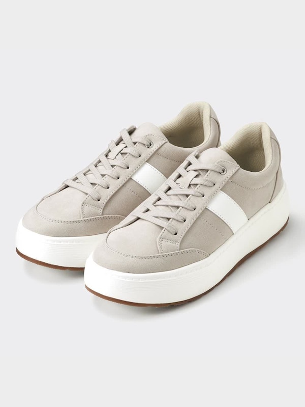 スエードタッチスニーカー+E