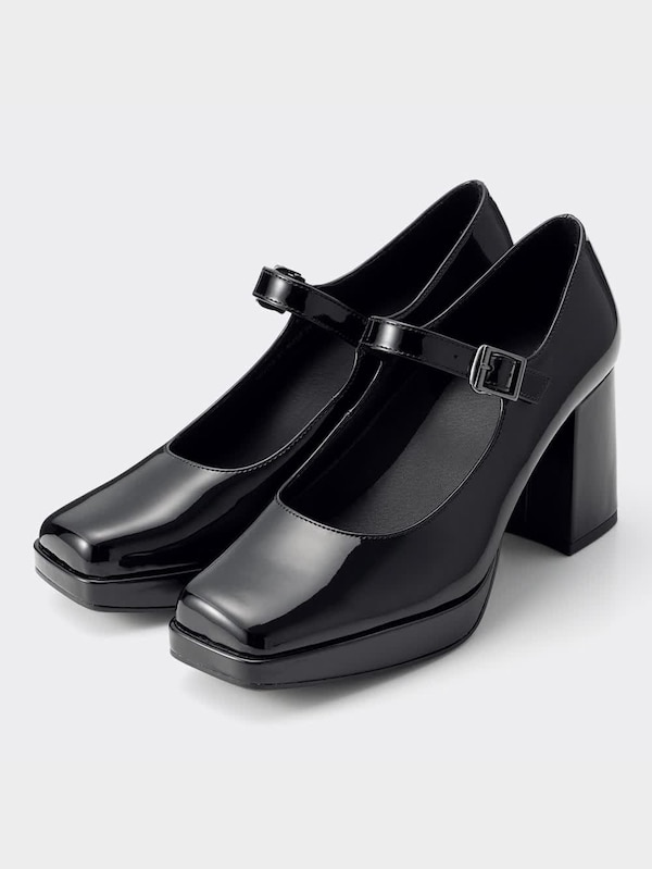 メリージェーンヒールパンプス+X