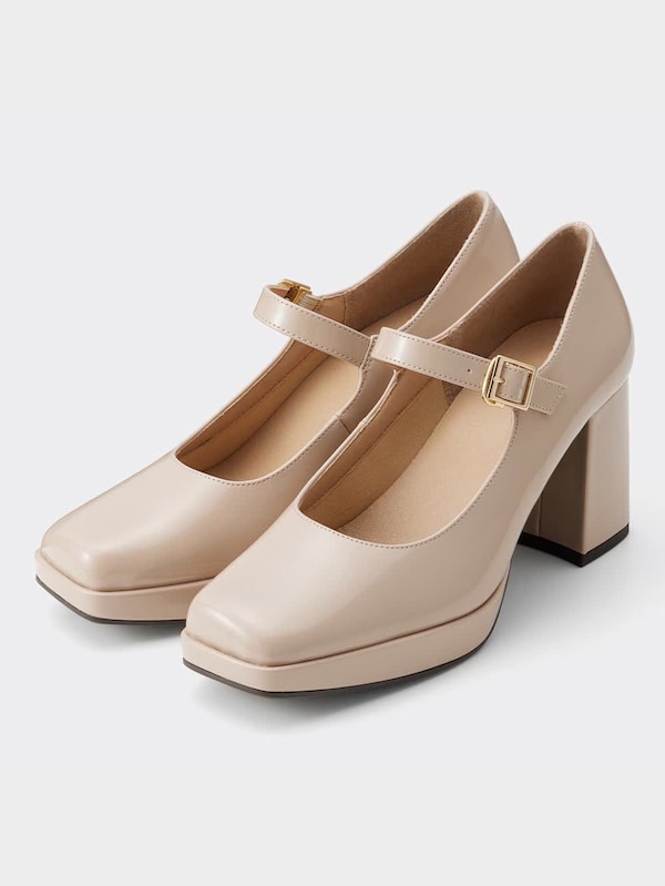 メリージェーンヒールパンプス+X