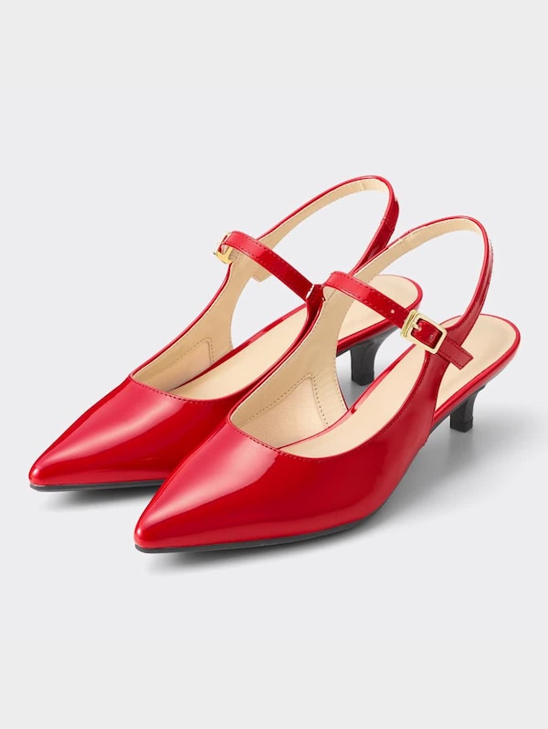 ストラップバックベルトパンプス+X