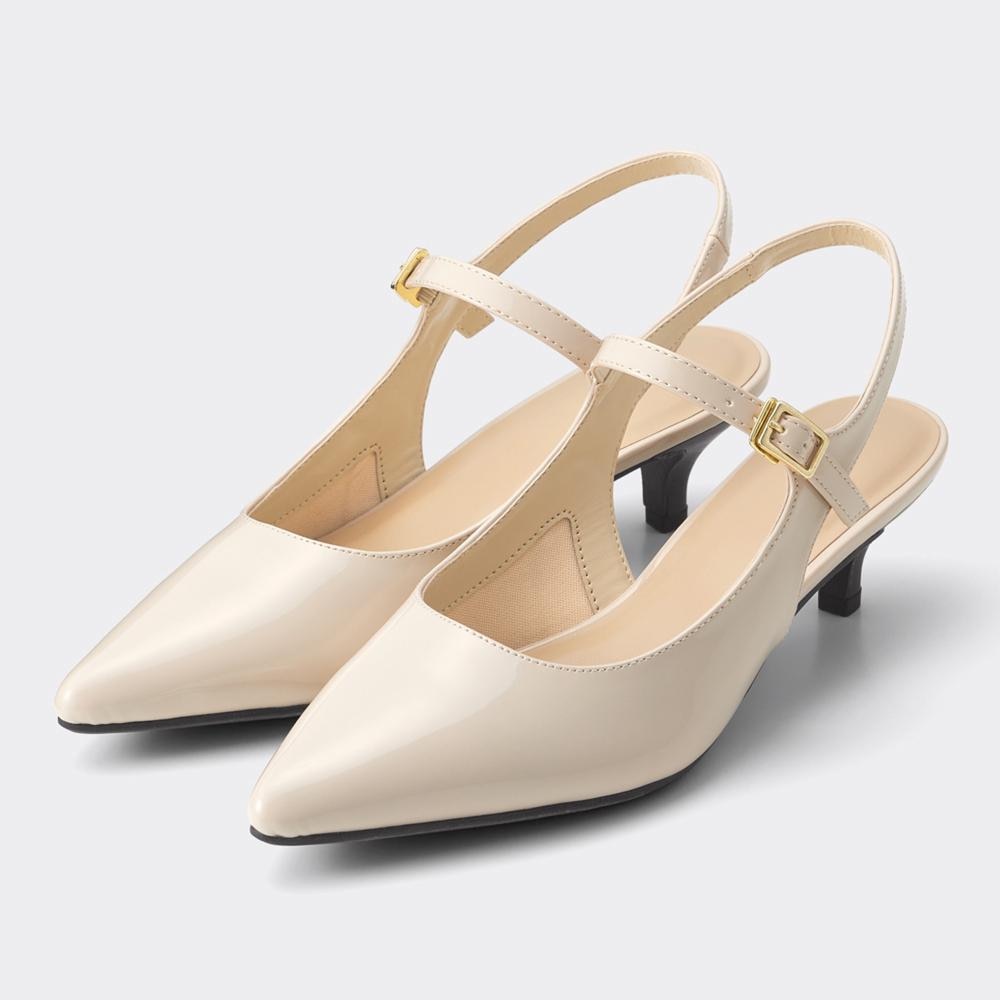 ストラップバックベルトパンプス+X