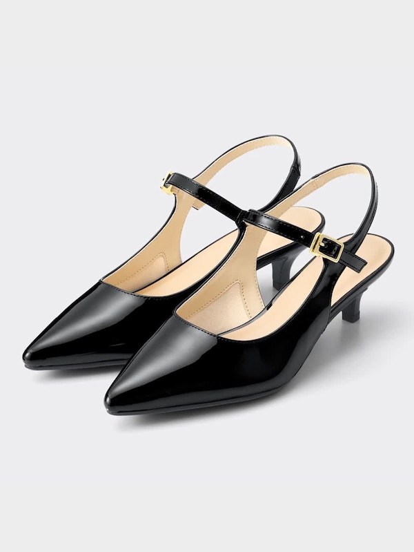 ストラップバックベルトパンプス+X