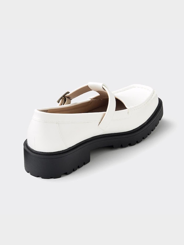 ボリュームソールTストラップシューズ+E