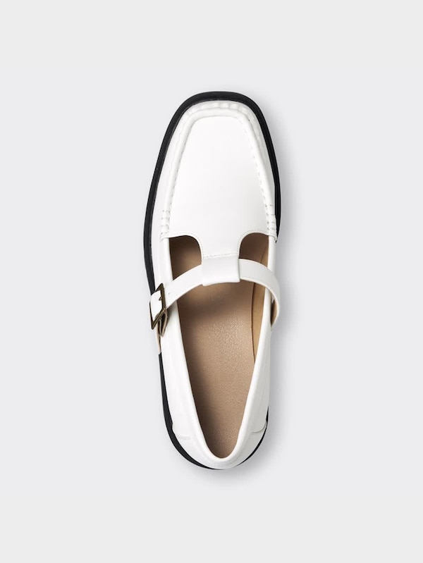 ボリュームソールTストラップシューズ+E