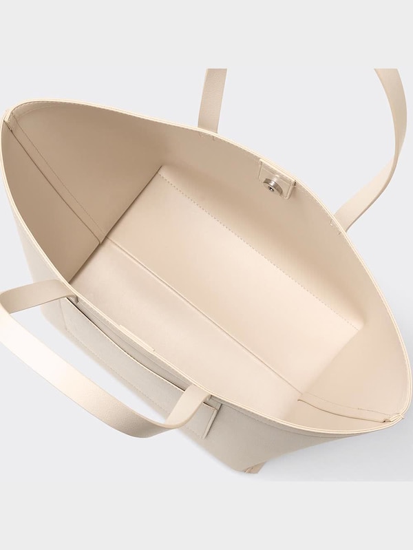 レザータッチビッグトートバッグ