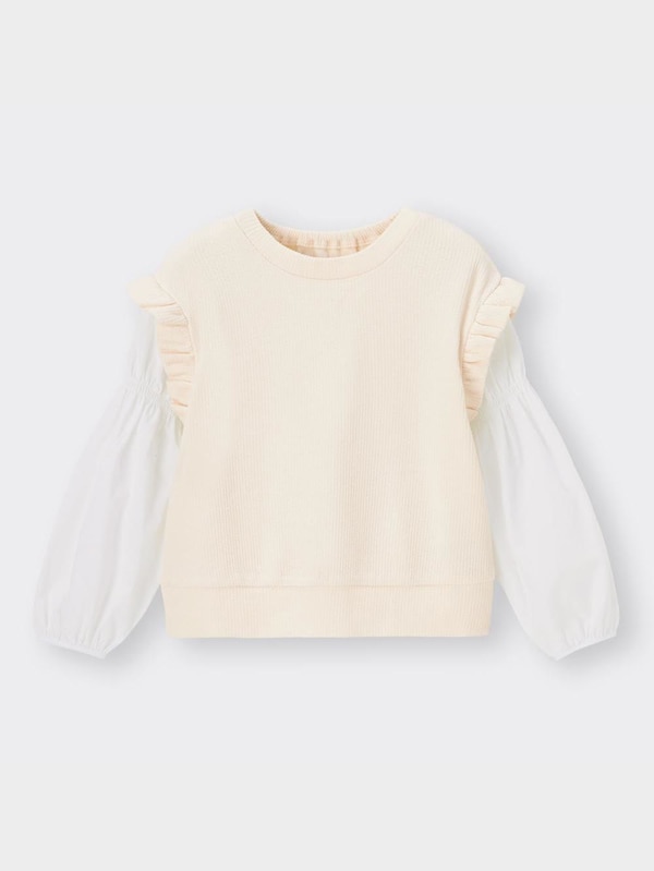 GIRLSベストレイヤードプルオーバー(長袖)