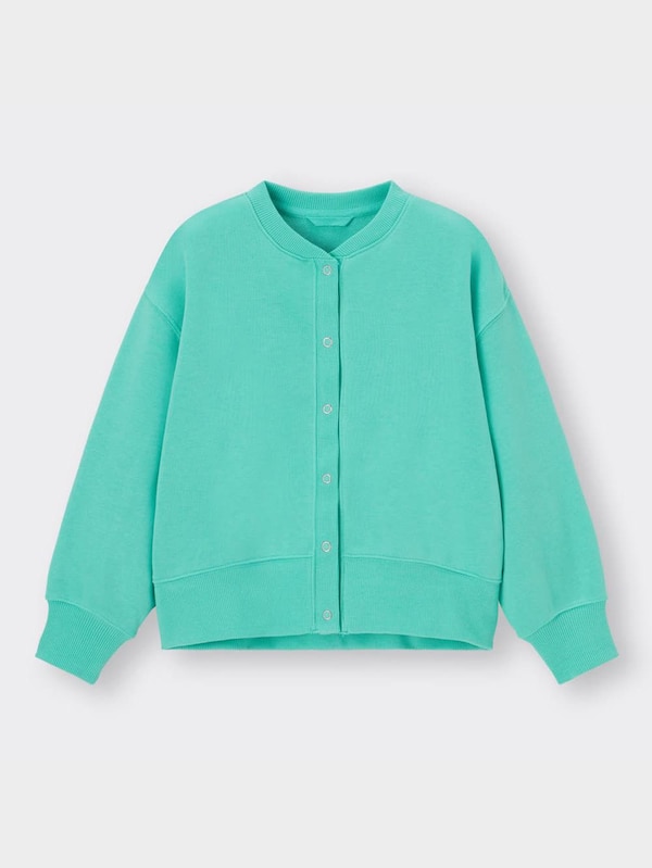 GIRLSクルーネックスウェットカーディガン(長袖)