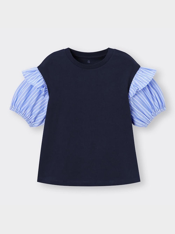 GIRLSボリュームスリーブフリルT(5分袖)