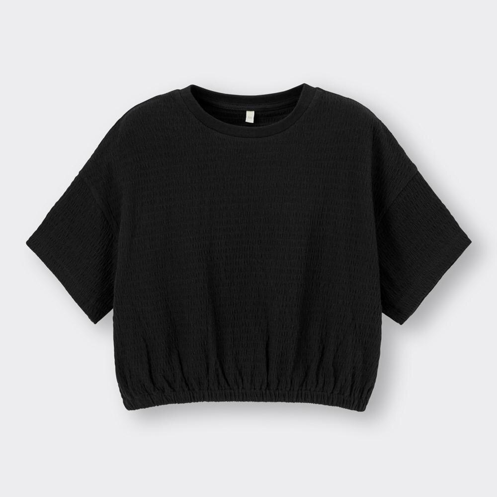 GIRLSクロップドギャザーT(半袖)