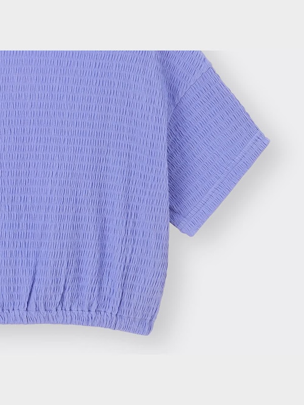 GIRLSクロップドギャザーT(半袖)