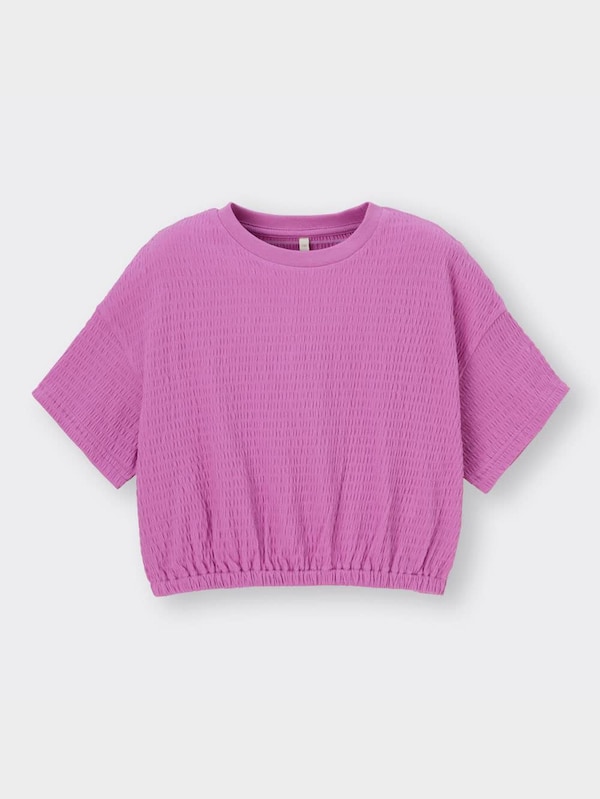 GIRLSクロップドギャザーT(半袖)