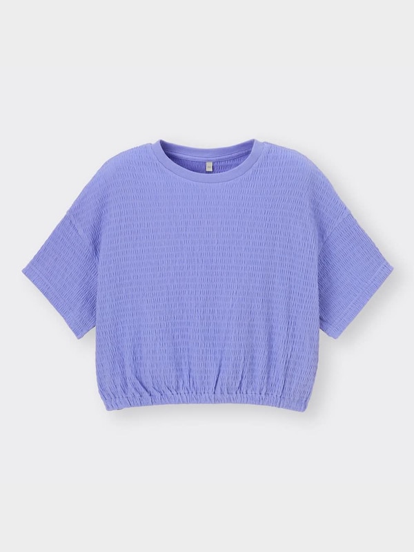 GIRLSクロップドギャザーT(半袖)
