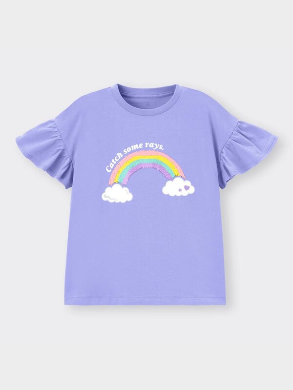 GIRLSスパンコールT(半袖)(レインボー)