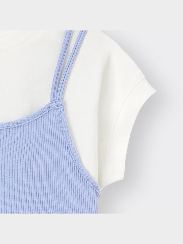 GIRLS 2WAYリブキャミソールワンピース(半袖)