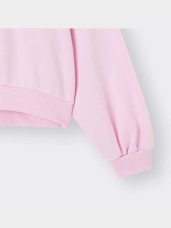 GIRLSクロップドスウェットプルオーバー(長袖)(ロゴ)JR+E