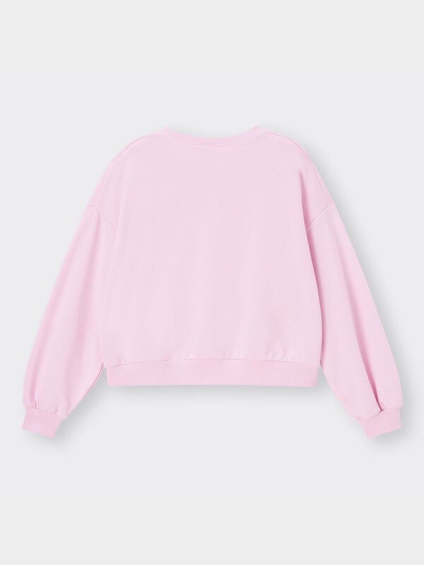 GIRLSクロップドスウェットプルオーバー(長袖)(ロゴ)JR+E