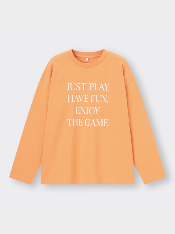 GIRLSグラフィックT(長袖)(ロゴ)JR+E