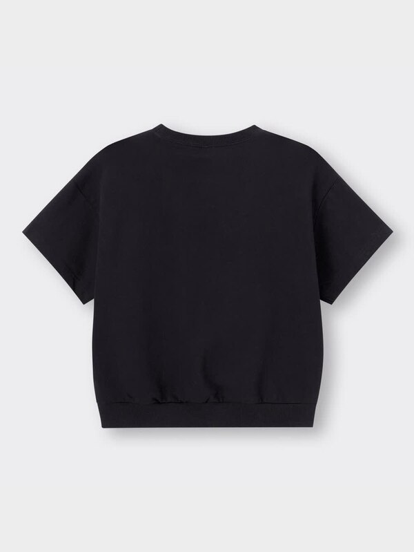 GIRLSスウェットビッグプルオーバー(5分袖)(ロゴ)JR+E(セットアップ可能)