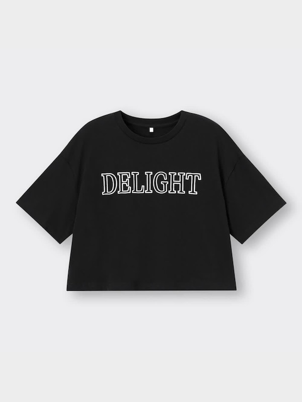 GIRLSクロップドT(半袖)(ロゴ)JR+E