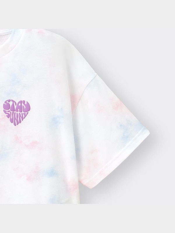 GIRLSクロップドT(半袖)(タイダイ)JR+E