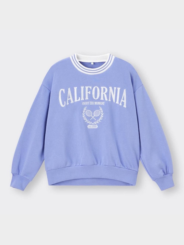 GIRLSビッグスウェットプルオーバー(長袖)(ロゴ)JR+E