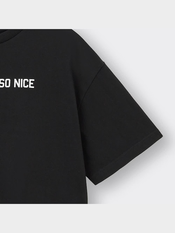 GIRLSクロップドT(半袖)(バックプリント)JR+E