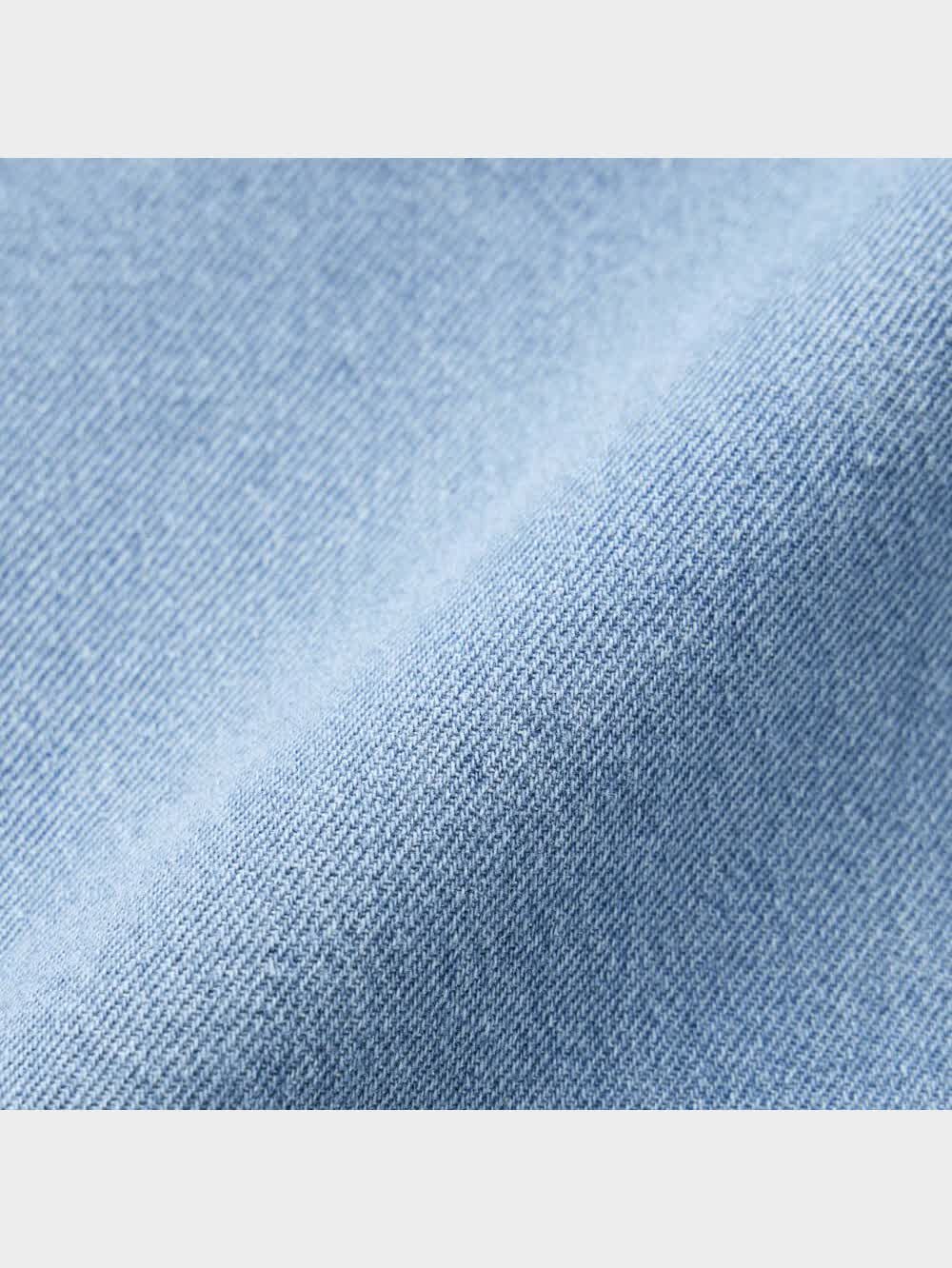 GU公式 | GIRLSデニムハイウエストタックワイドパンツJR+E