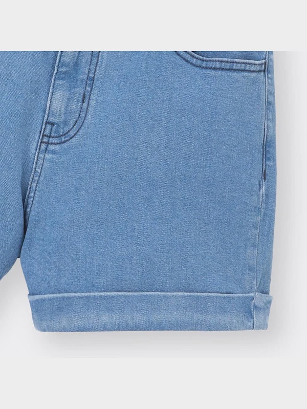 GIRLSストレッチデニムハイウエストショートパンツJR+E