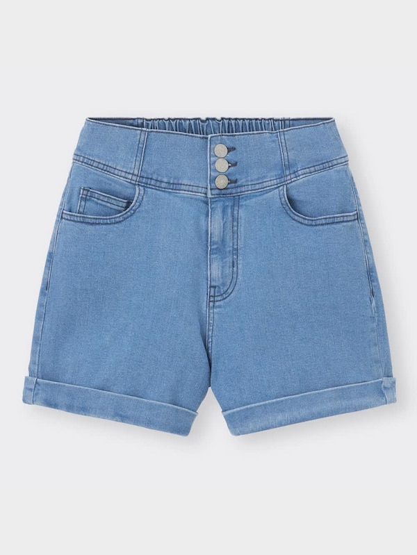 GIRLSストレッチデニムハイウエストショートパンツJR+E