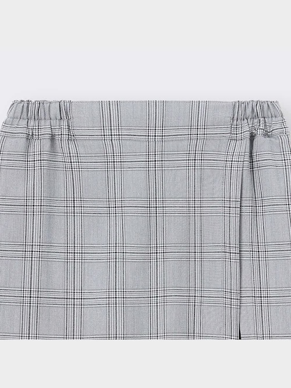 GIRLSチェックラップスカートパンツJR+E