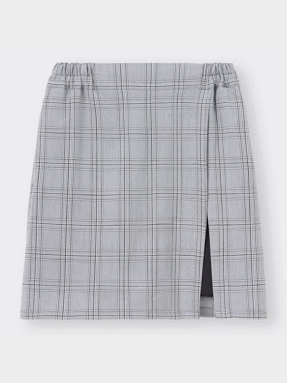 GU公式 | GIRLSチェックラップスカートパンツJR+E