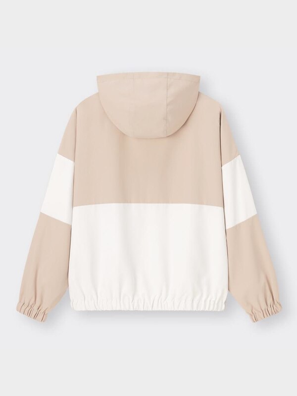 GIRLSバイカラーフーディブルゾンJR+E