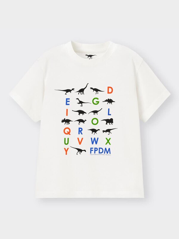 KIDS(男女兼用)グラフィックT(半袖) Fukui Prefectural Dinosaur Museum 1