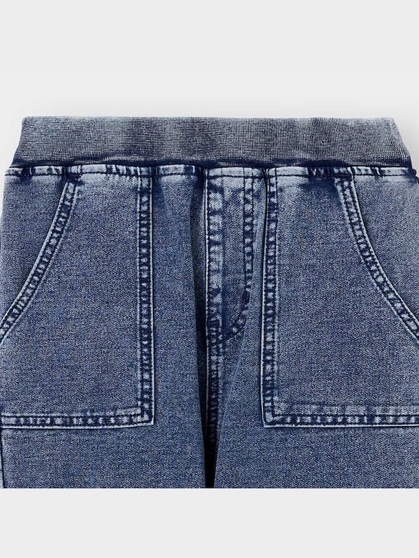 KIDS(男女兼用)インディゴカットソージョガーパンツ