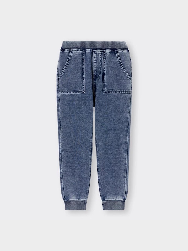 KIDS(男女兼用)インディゴカットソージョガーパンツ