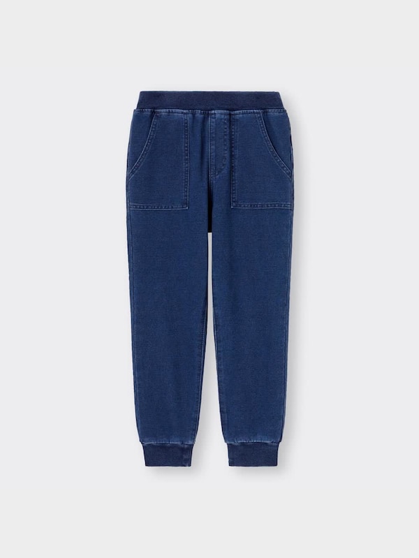 KIDS(男女兼用)インディゴカットソージョガーパンツ