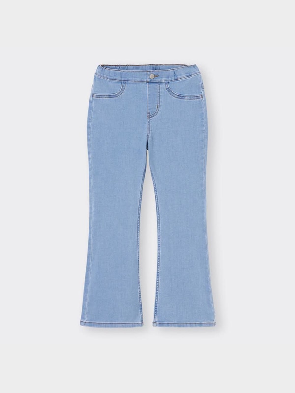 GIRLSのびのびデニムフレアパンツ