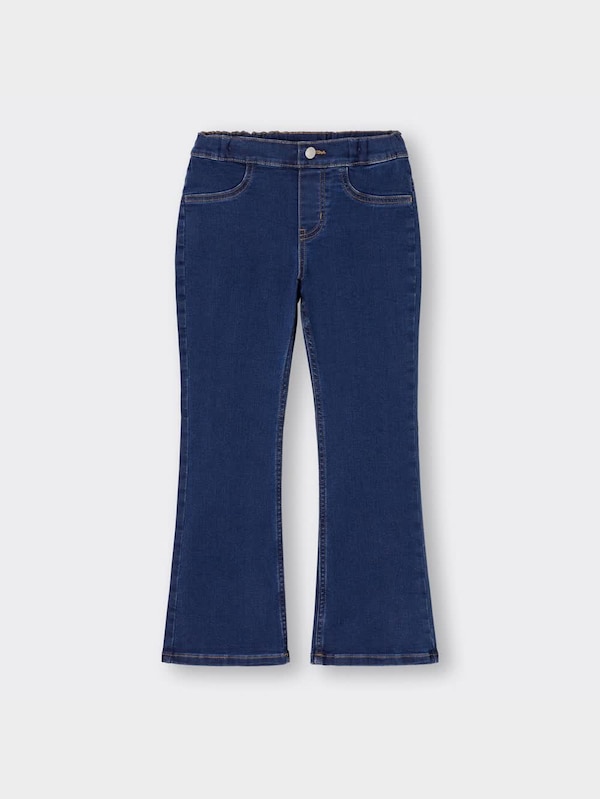 GIRLSのびのびデニムフレアパンツ