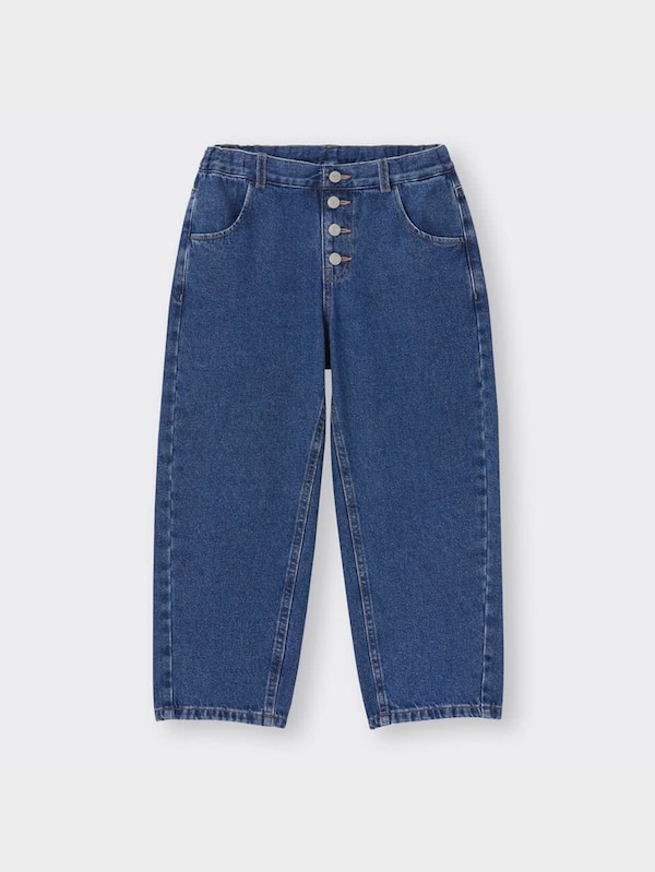 GIRLSデニムプルオンバギーパンツ