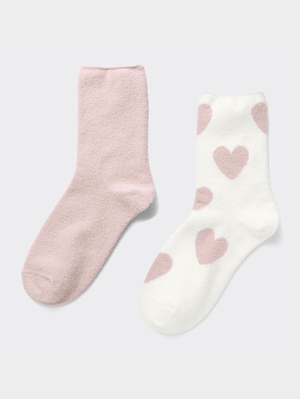 ルームソックス2P(ハート)