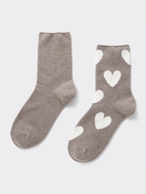 ルームソックス2P(ハート)