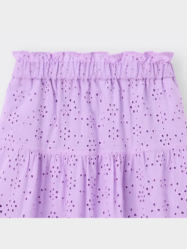 GIRLSコットンレースティアードスカート(セットアップ可能)