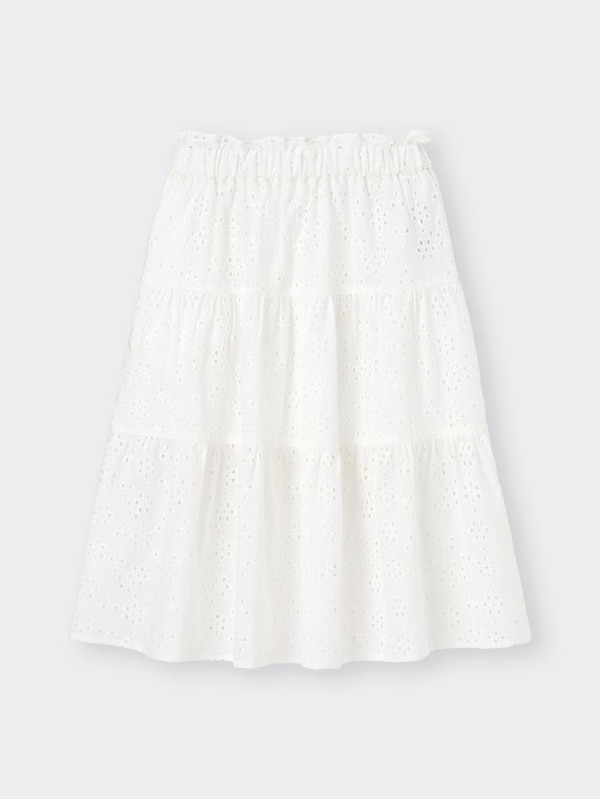 GIRLSコットンレースティアードスカート(セットアップ可能)