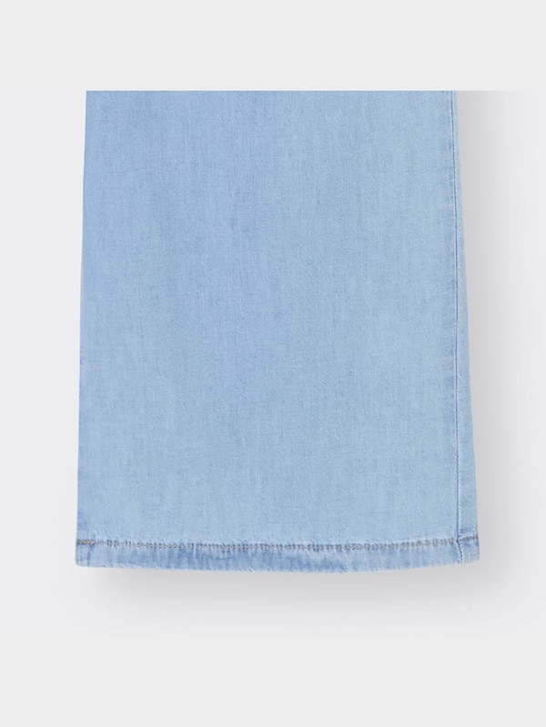 GIRLSライトデニムプルオンワイドパンツ