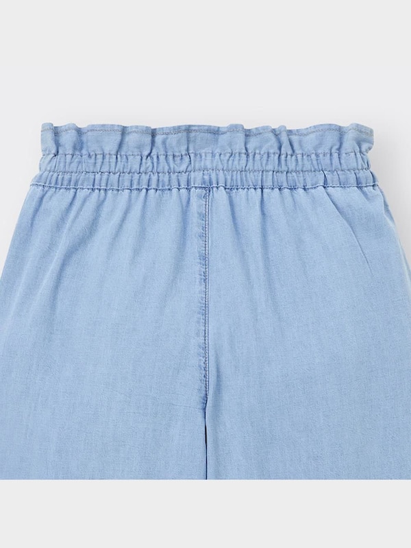 GIRLSライトデニムプルオンワイドパンツ