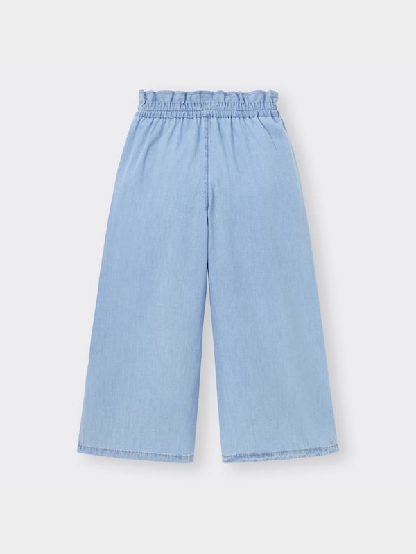 GIRLSライトデニムプルオンワイドパンツ