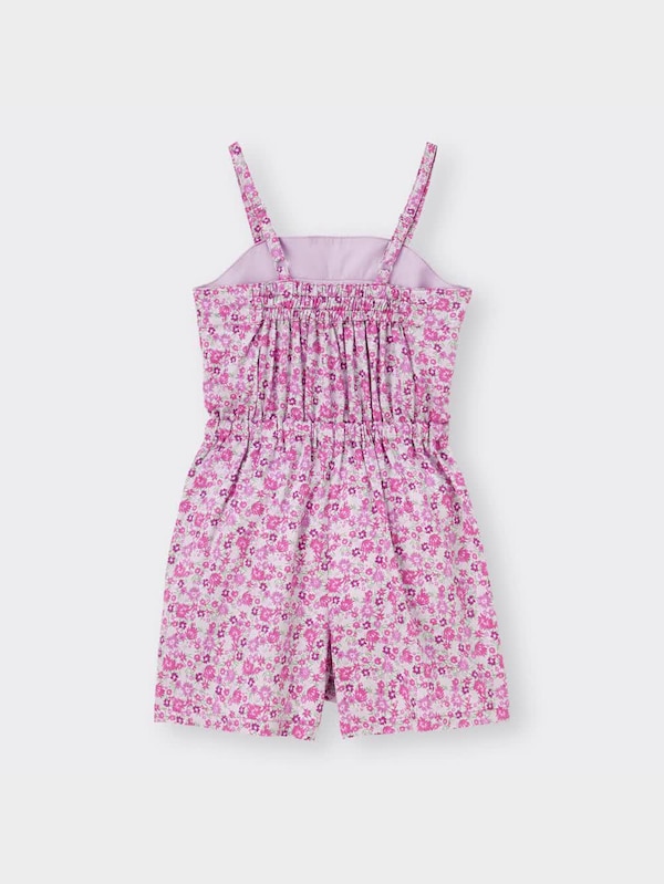 GIRLSフラワープリントサロペットショートパンツ