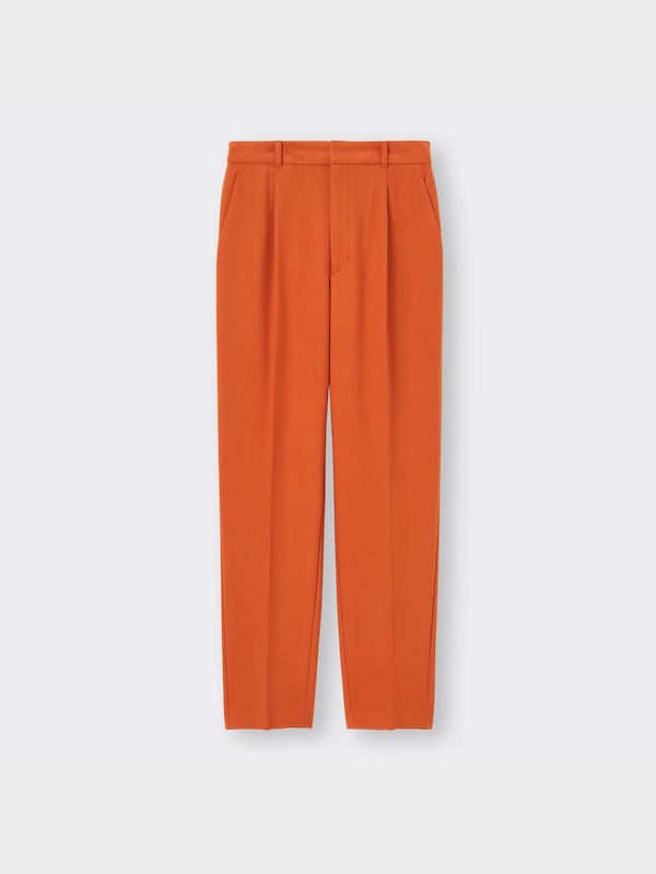 起毛タックテーパードパンツ+EC(丈長め71.5cm)